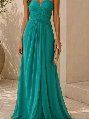 BCBGMaxAzria | Dresses | Bcbg Blue Strapless Dress | Poshmark